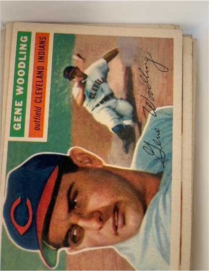 1956 Topps #163 Gene Woodling — front
