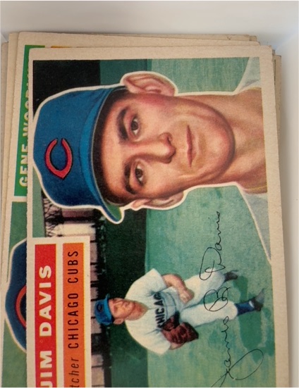 1956 Topps #102 Jim Davis Chicago Cubs — front