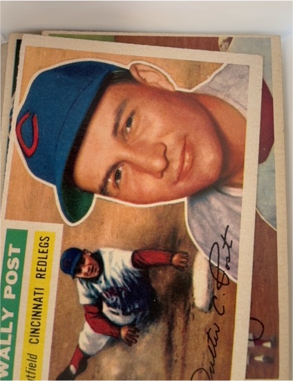 1956 Topps #158 Wally Post — front