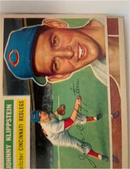 1956 Topps #249 Johnny Klippstein — front