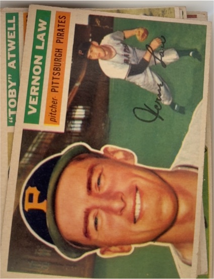 1956 Topps #252 Vernon Law — front