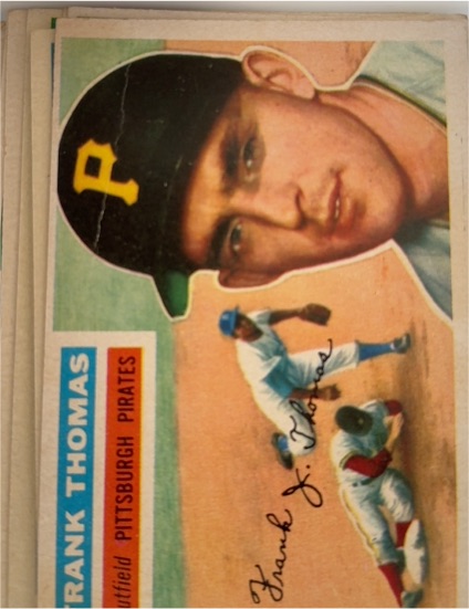 1956 Topps #153 Frank Thomas — front