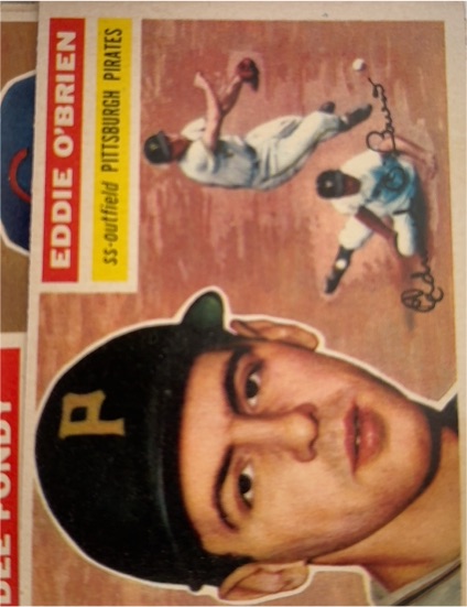 1956 Topps #116 Eddie O'Brien — front