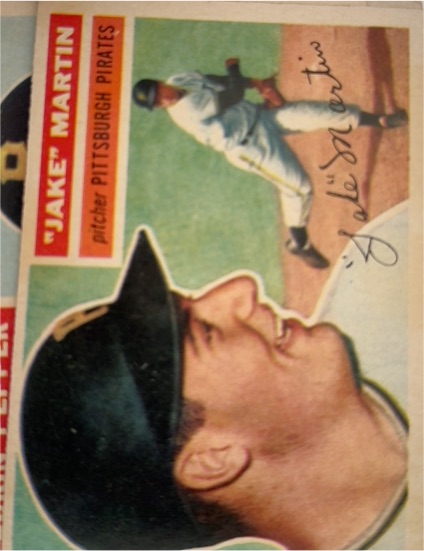 1956 Topps #129 Jake Martin — front