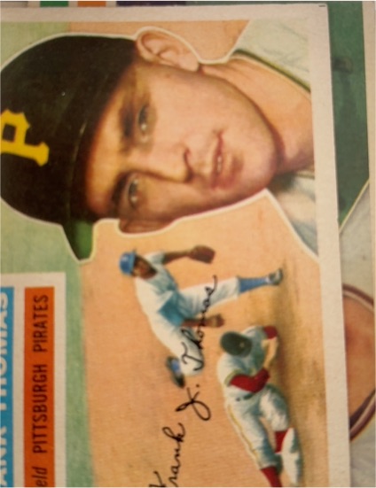 1956 Topps #153 Frank Thomas — front