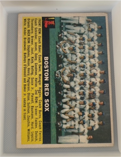 1956 Topps #111 Boston Red Sox Team — front