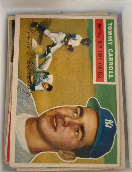 1956 Topps #139 Tommy Carroll — front