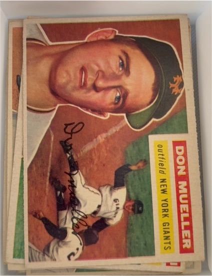 1956 Topps #241 Don Mueller — front