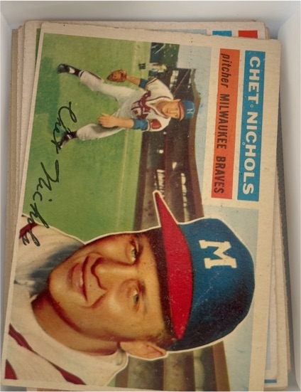 1956 Topps #278 Chet Nichols Milwaukee Braves — front