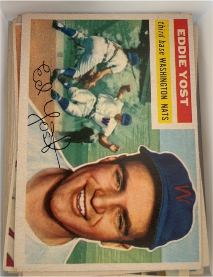1956 Topps #128 Eddie Yost — front