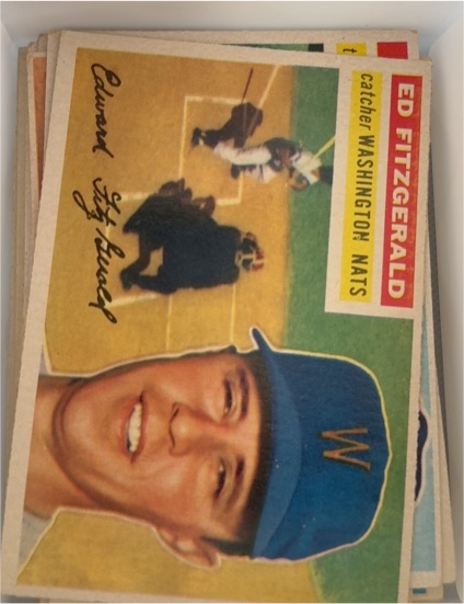 1956 Topps #198 Ed Fitzgerald — front