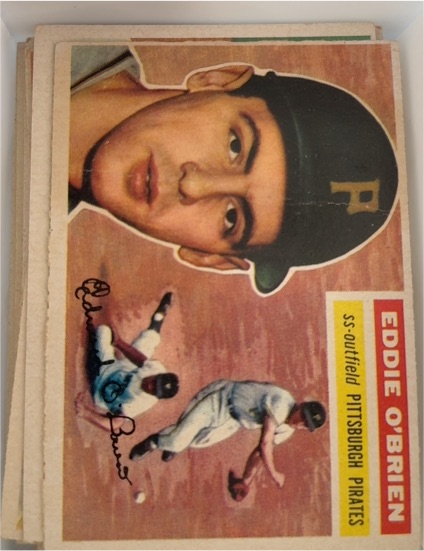 1956 Topps #116 Eddie O'Brien — front
