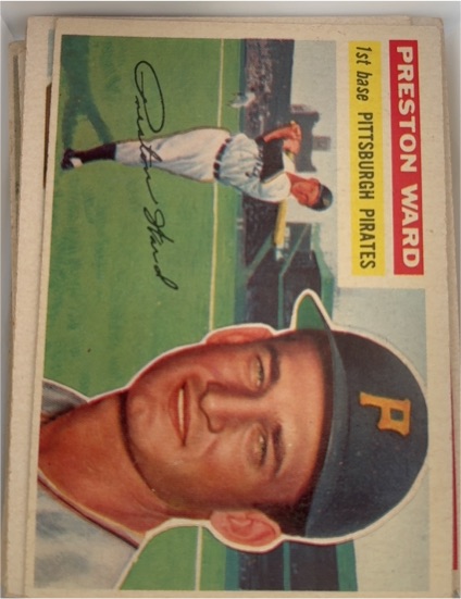 1956 Topps #328 Preston Ward — front