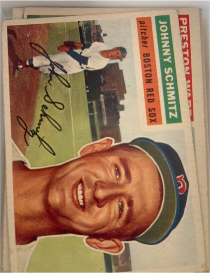 1956 Topps #298 Johnny Schmitz Boston Red Sox — front