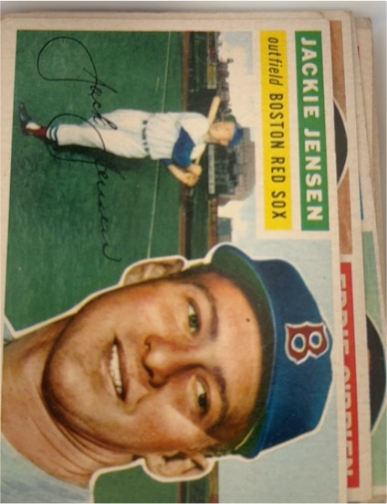 1956 Topps #115 Jackie Jensen — front