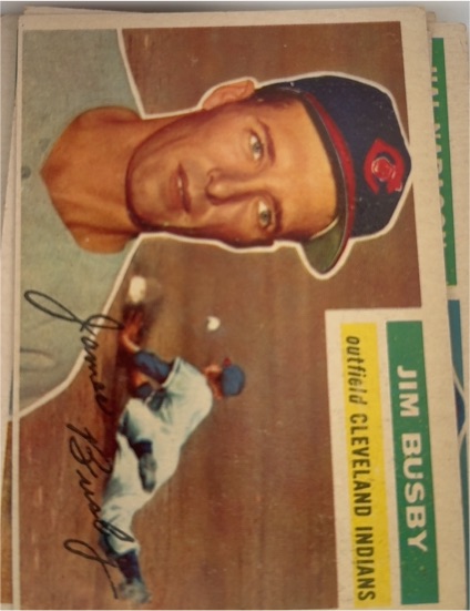1956 Topps #330 Jim Busby Cleveland Indians — front