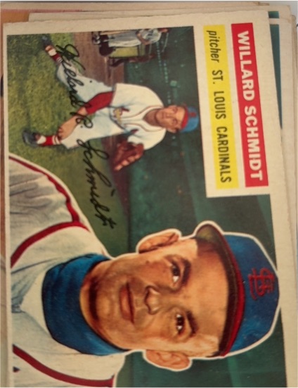 1956 Topps #323 Willard Schmidt — front