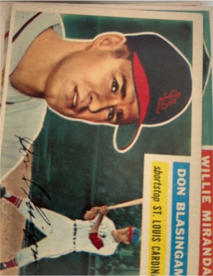 1956 Topps #309 Don Blasingame — front
