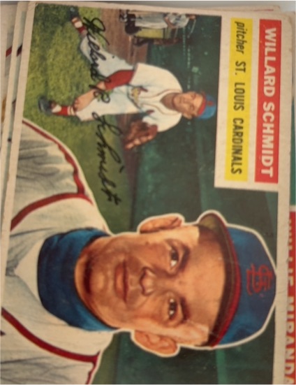 1956 Topps #323 Willard Schmidt — front