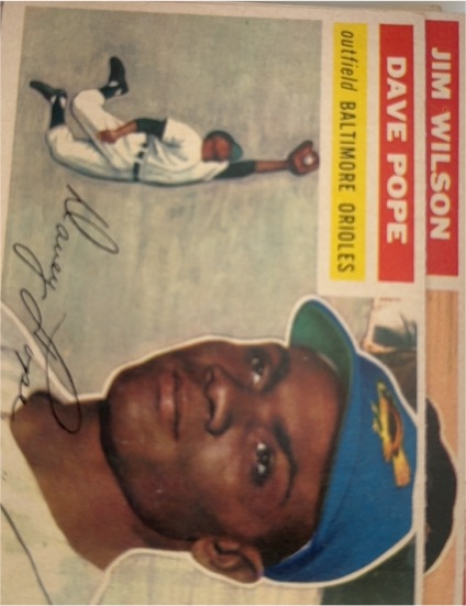 1956 Topps #154 Dave Pope — front