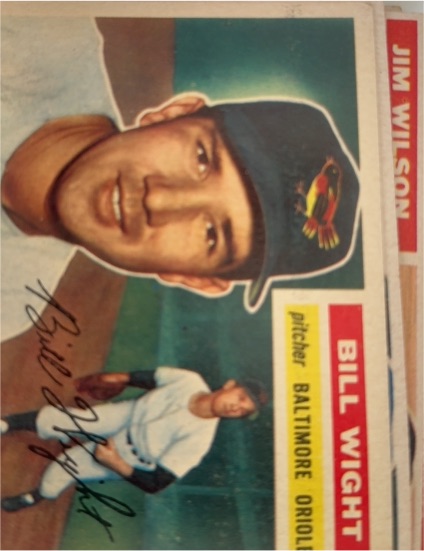 1956 Topps #286 Bill Wight — front