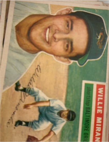 1956 Topps #103 Willie Miranda — front