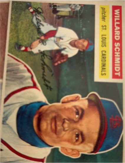 1956 Topps #323 Willard Schmidt — front