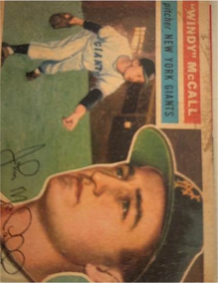 1956 Topps #44 Windy McCall — front