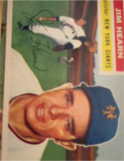 1956 Topps #202 Jim Hearn — front