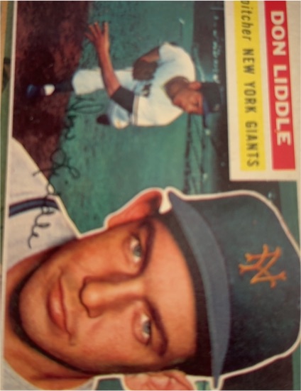 1956 Topps #325 Don Liddle New York Giants — front
