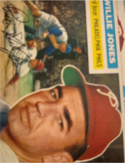 1956 Topps #127 Willie Jones — front