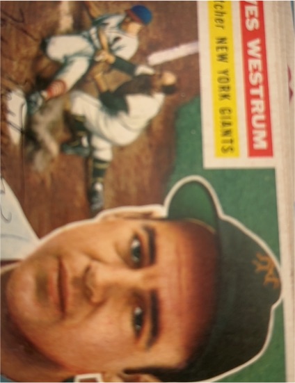1956 Topps #156 Wes Westrum — front