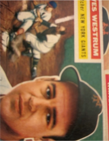 1956 Topps #156 Wes Westrum — front