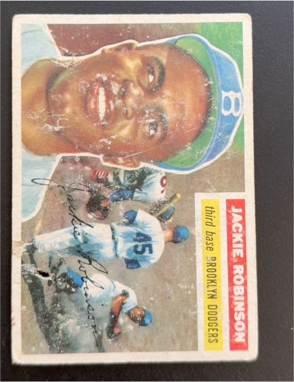 1956 Topps #30 Jackie Robinson — front