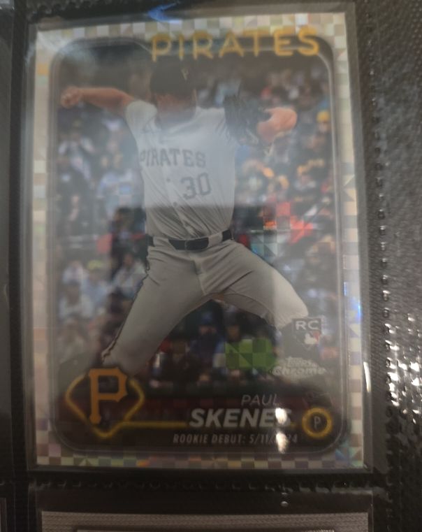 2024 Topps Chrome Update #USC27 Paul Skenes Rookie Debut — front