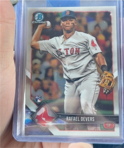 2018 Bowman Chrome #8 Rafael Devers — front