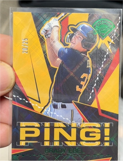 2025 Panini Prospect Edition #7 Brady Ebel PING! — front