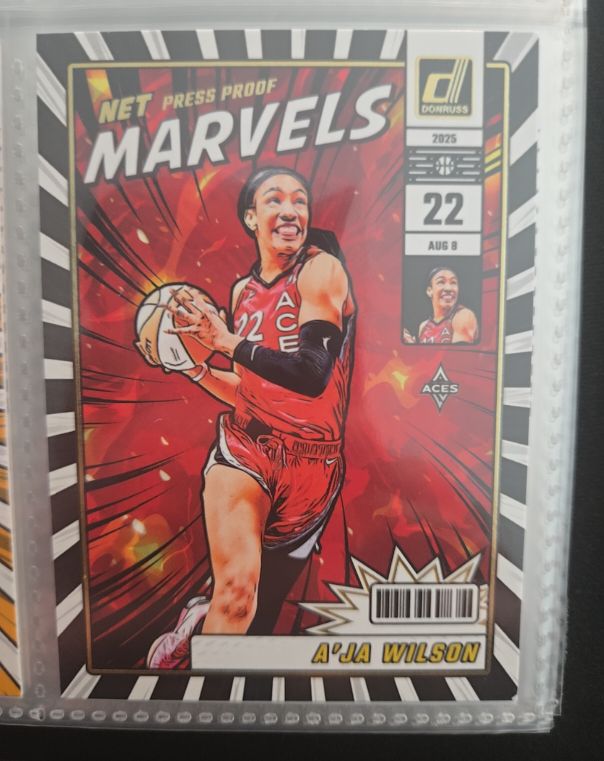 2025 Donruss WNBA Net Marvels #8 A'ja Wilson — front