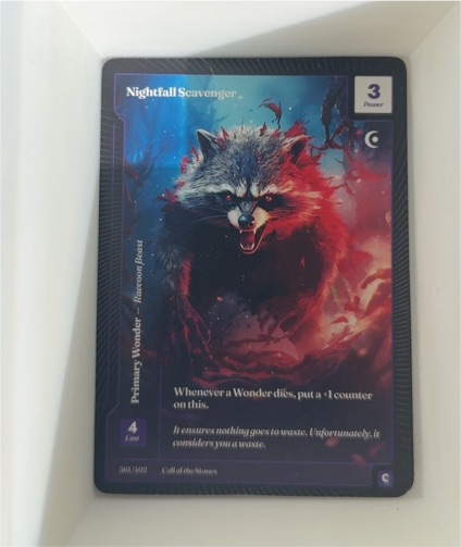 2025 Wonders of the First #381 Nightfall Scavenger — front