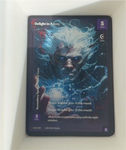 Force of Will 2024 #323 Delight in Agony — front