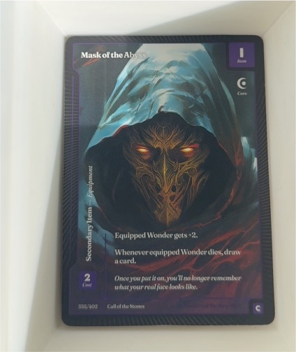 2025 Wonders of the First #355 Mask of the Abyss — front