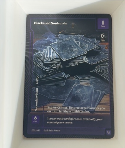 Wonders of the First #230 Blackened Soulcards — front