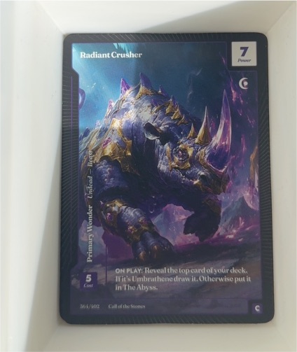Force of Will #356 Radiant Crusher — front