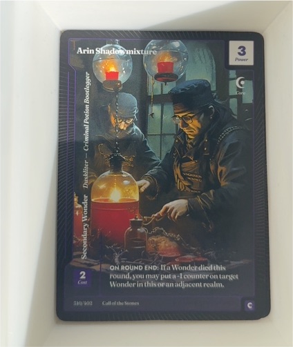 2025 Wonders of the First Call of the Stones #530/602 Arin Shadowmixture — front