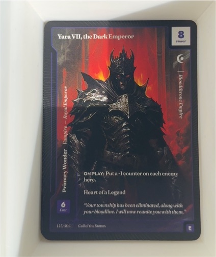Call of the Stones #145 Yara VII, the Dark Emperor — front