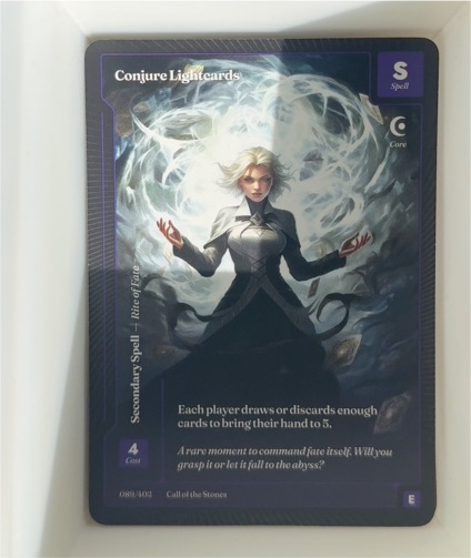 Wonders of the First Call of the Stones #089 Conjure Lightcards — front