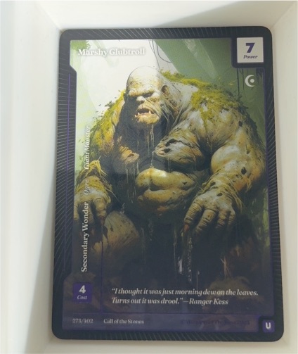 Call of the Stones #275 Marshy Glubtroll — front