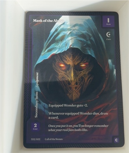 2025 Wonders of the First Call of the Stones #355 Mask of the Abyss — front