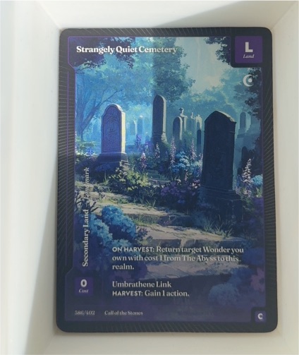 2023 Magic: The Gathering #386 Strangely Quiet Cemetery — front