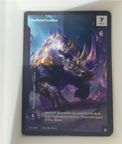 Call of the Stones #766 Radiant Crusher — front